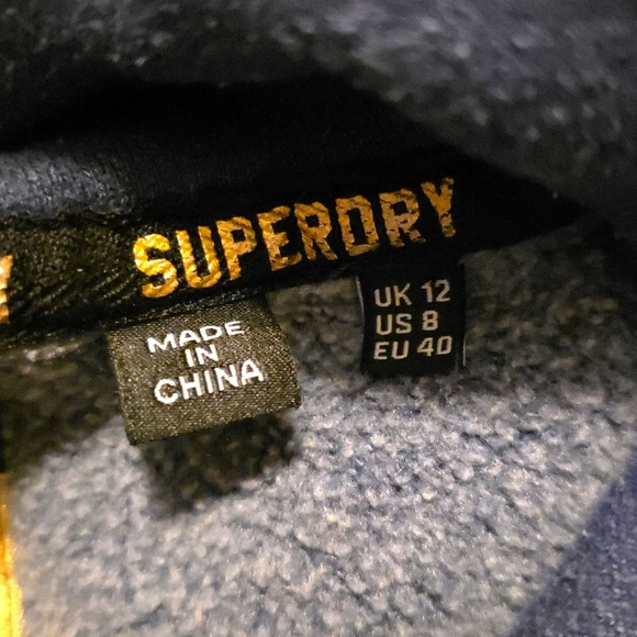 Superdry Orange Label Elite Hoodie- size 8 (M) -NWOT 💙 - Picture 8 of 11